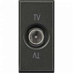 BT Axolute Антрацит Розетка TV оконечная 1 мод арт. HS4202DC