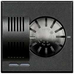 BT Axolute Антрацит Терморегулятор систем отопления и охлаждения (от 3-40 °С) 2 мод арт. HS4692