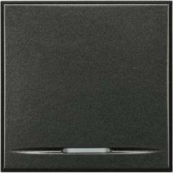 BT Axolute Антрацит Выключатель 16А 2 мод арт. HS4051/2