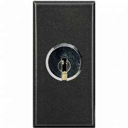 BT Axolute Антрацит Выключатель 2Р 16 А 250 В~ с ключом арт. HS4012