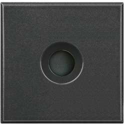 BT Axolute Антрацит Заглушка с отверстием 9мм, с 2 коннекторами для организации небольшой распайки арт. HS4954