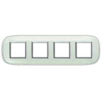 BT Axolute Белая карамель Рамка 2+2+2+2 мод эллипс арт. HB4802/4DB