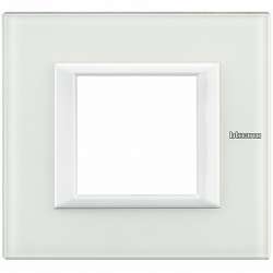 BT Axolute Белое стекло Рамка 2 мод прямоугольная арт. HA4802VBB