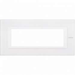 BT Axolute Белое стекло Рамка 6 мод прямоугольная арт. HA4806VBB