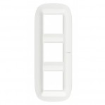 BT Axolute Белый Corian Рамка 2+2+2 мод эллипс арт. HB4802M3CGW