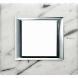BT Axolute Белый мрамор Каррара Рамка 2 мод прямоугольная арт. HA4802RMC