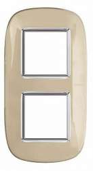 BT Axolute Бежевая карамель Рамка 2+2 мод эллипс арт. HB4802/2DA