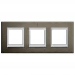 BT Axolute Бронза Рамка 2+2+2 мод прямоугольная (надпись горизонтально) арт. HA4802M3HBR