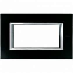 BT Axolute Черное стекло Рамка 4 мод прямоугольная арт. HA4804VNN