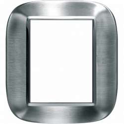BT Axolute Фактурная сталь Alessi Рамка 3+3 мод эллипс арт. HB4826AXS