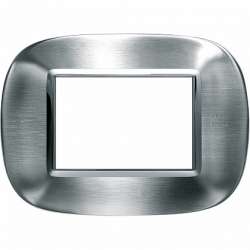 BT Axolute Фактурная сталь Alessi Рамка 3 мод эллипс арт. HB4803AXS