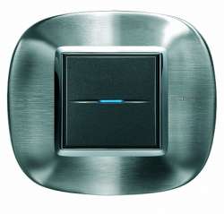 BT Axolute Фактурная сталь Рамка 2 мод эллипс арт. HB4802ACS