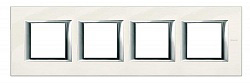 BT Axolute Фарфор Рамка 2+2+2+2 мод прямоугольная (надпись горизонтально) арт. HA4802M4HBG