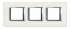 BT Axolute Фарфор Рамка 2+2+2 мод прямоугольная (надпись горизонтально) арт. HA4802M3HBG