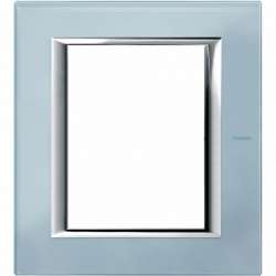 BT Axolute Голубое стекло Рамка 3+3 мод прямоугольная арт. HA4826VZS