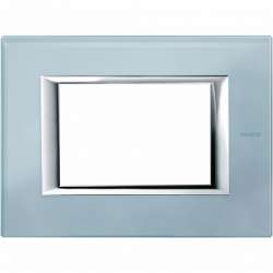 BT Axolute Голубое стекло Рамка 3 мод прямоугольная арт. HA4803VZS