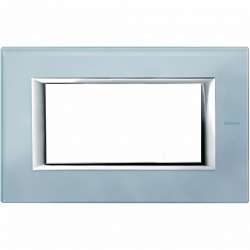 BT Axolute Голубое стекло Рамка 4 мод прямоугольная арт. HA4804VZS