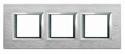 BT Axolute Хром Рамка 2+2+2 мод прямоугольная (надпись горизонтально) арт. HA4802M3HCR