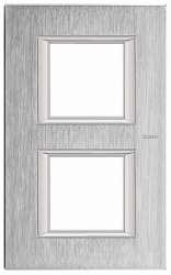 BT Axolute Хром Рамка 2+2 мод прямоугольная (надпись вертикально) арт. HA4802/2CR