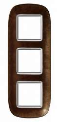 BT Axolute Кожа Кофе Рамка 2+2+2 мод эллипс арт. HB4802/3SLS
