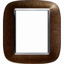 BT Axolute Кожа Кофе Рамка 3+3 мод эллипс арт. HB4826SLS