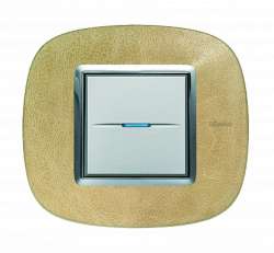 BT Axolute Кожа Песок Рамка 2 мод эллипс арт. HB4802SLC