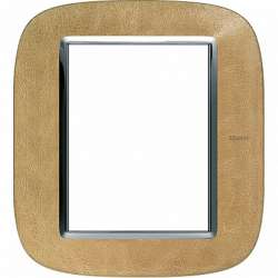 BT Axolute Кожа Песок Рамка 3+3 мод эллипс арт. HB4826SLC