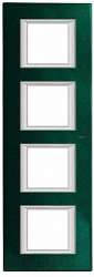 BT Axolute Малахит Рамка 2+2+2+2 мод прямоугольная (надпись вертикально) арт. HA4802/4VS