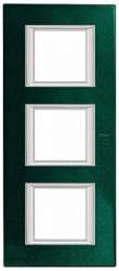 BT Axolute Малахит Рамка 2+2+2 мод прямоугольная (надпись вертикально) арт. HA4802/3VS