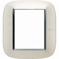 BT Axolute Матовое серебро Рамка 3+3 мод эллипс арт. HB4826SAN