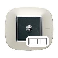 BT Axolute Матовое серебро Рамка 6 мод эллипс арт. HB4806SA