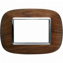 BT Axolute Орех Рамка 3 мод эллипс арт. HB4803LNC