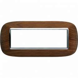 BT Axolute Орех Рамка 6 мод эллипс арт. HB4806LNC