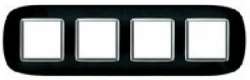 BT Axolute Роскошный черный Рамка 2+2+2+2 мод эллипс арт. HB4802/4NR