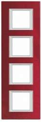 BT Axolute Рубин Рамка 2+2+2+2 мод прямоугольная (надпись вертикально) арт. HA4802/4RC