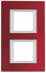 BT Axolute Рубин Рамка 2+2 мод прямоугольная (надпись вертикально) арт. HA4802/2RC
