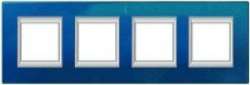 BT Axolute Сапфир Рамка 2+2+2+2 мод прямоугольная (надпись вертикально) арт. HA4802/4BM