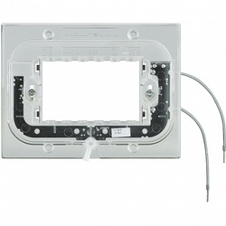 BT Axolute Суппорт с подсветкой 230 Вт 2,5мА 0,3Вт для прямоуг. рамки 3 мод арт. HA4703X