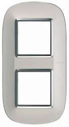 BT Axolute Светлый титан Рамка 2+2 мод эллипс арт. HB4802/2TC