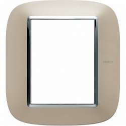 BT Axolute Светлый титан Рамка 3+3 мод эллип арт. HB4826TC