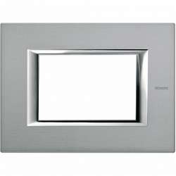 BT Axolute Темное Серебро Рамка 3 мод прямоугольная арт. HA4803AZ