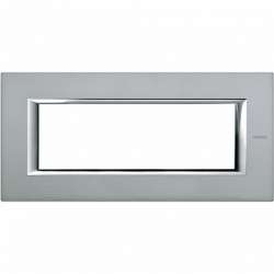 BT Axolute Темное Серебро Рамка 6 модулей прямоугольная арт. HA4806AZ