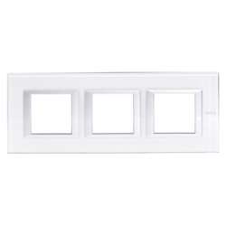 BT Axolute Whice Рамка 2+2+2 мод прямоугольная (надпись горизонтально) арт. HA4802M3HVSW