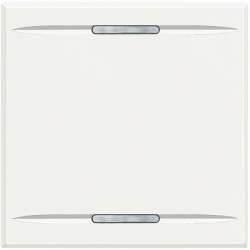 BT Axolute White Клавиша без символа, 2 модуля арт. HD4911M2