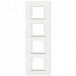 BT Axolute White Рамка 2+2+2+2 мод прямоугольная вертикальная арт. HA4802M4HD