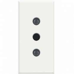 BT Axolute White Розетка 2К+З, 10 А 250 В, с заземляющими контактами, 4 мм арт. HD4113