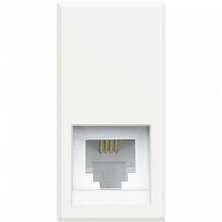 BT Axolute White Розетка телефон RJ11 3 кат. 1 мод арт. HD4258C11N