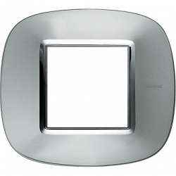 BT Axolute Зеркальный Алюминий Рамка 2 мод эллипс арт. HB4802XC