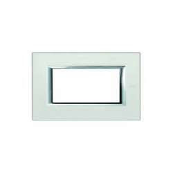 BT Axolute Жемчужное Серебро Рамка 4 мод прямоугольная арт. HA4804SA