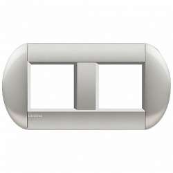 BT LL Алюминий Рамка овальная, 2+2 мод арт. LNB4802M2TE